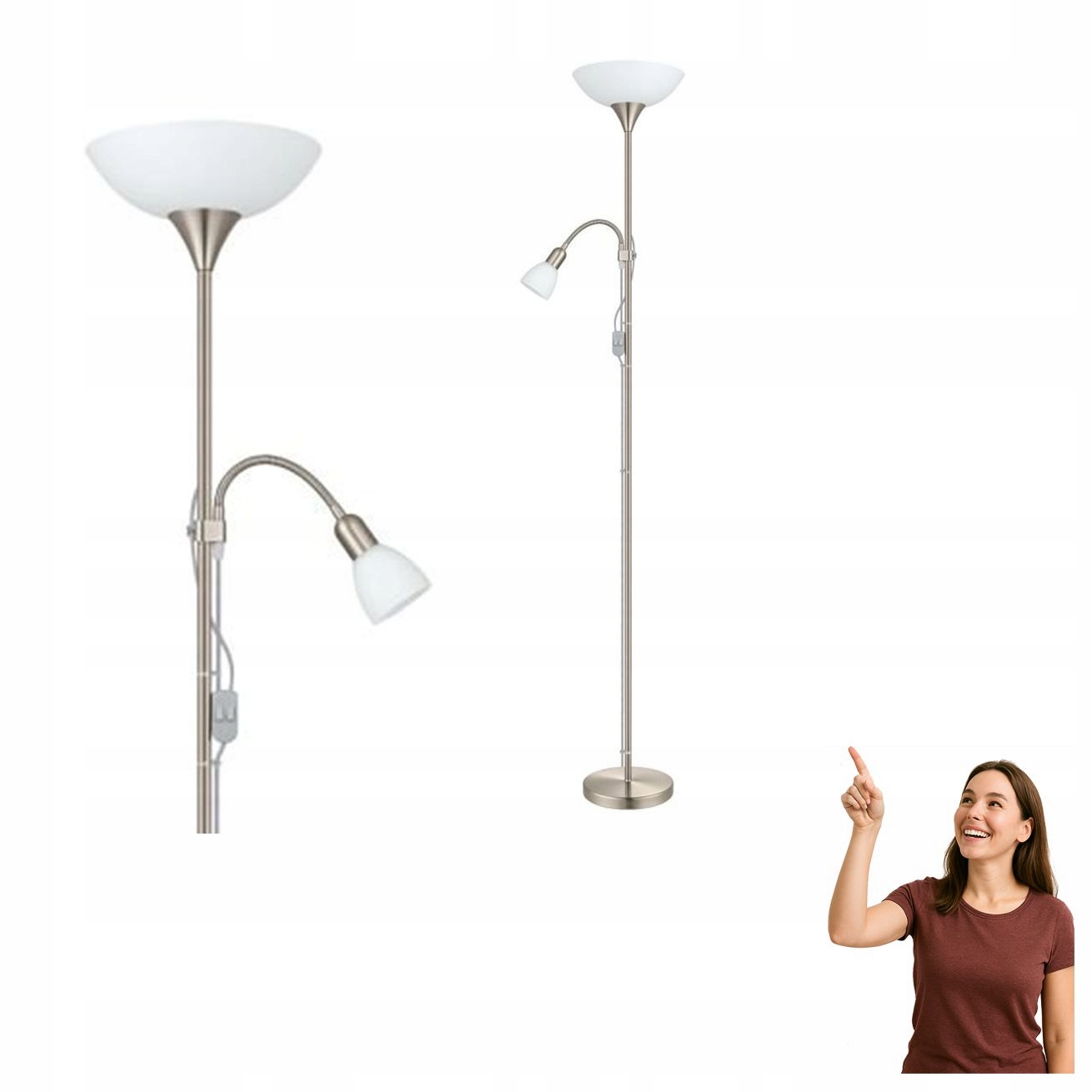 Podlahová lampa Up 2 82842 Eglo