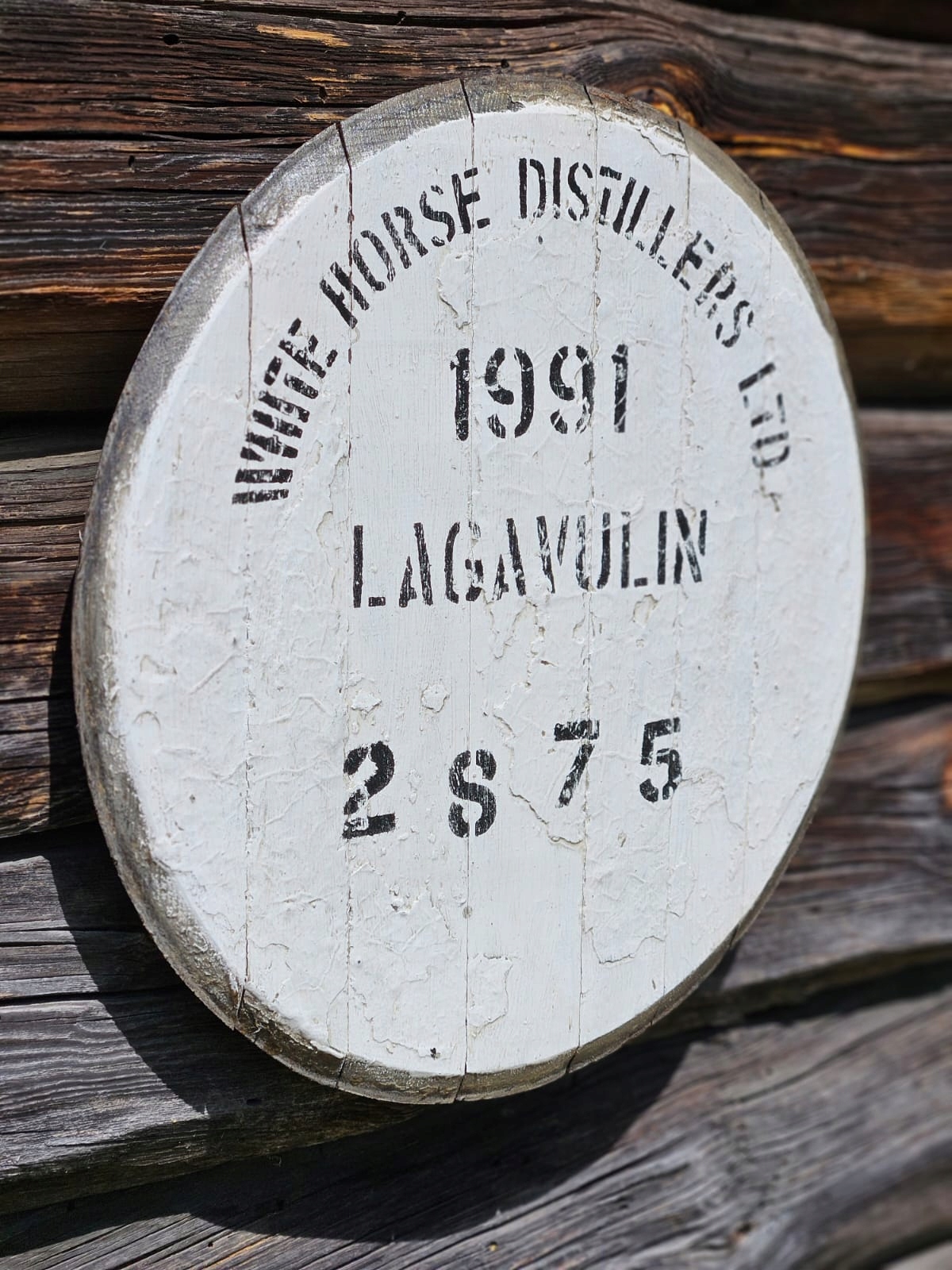 Kyblík ze sudu po skotské whisky Lagavulin 1991 Bílý