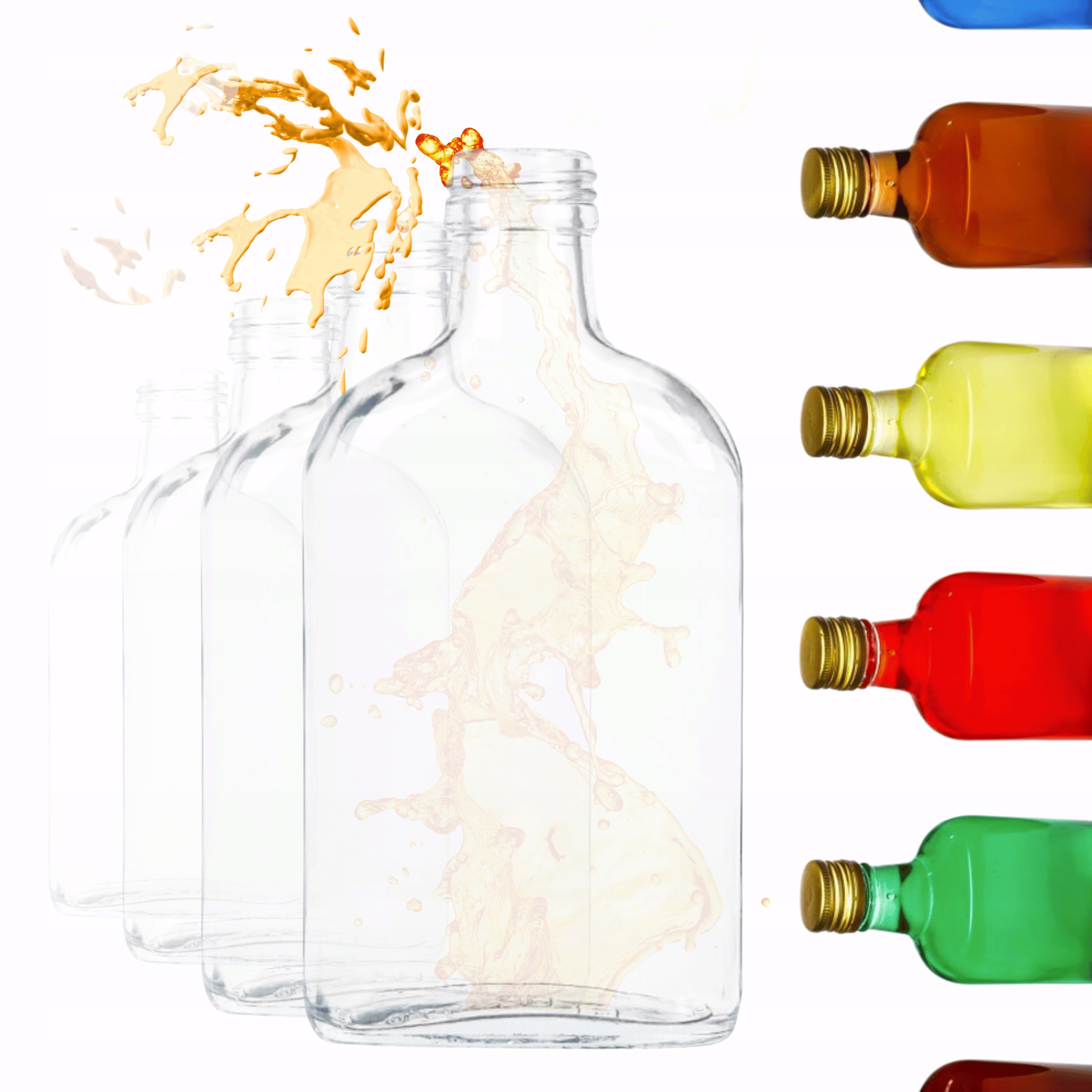 Lahvičky 200 Ml do kapsy na šťávu likéry fi28 30ks Bez Víček