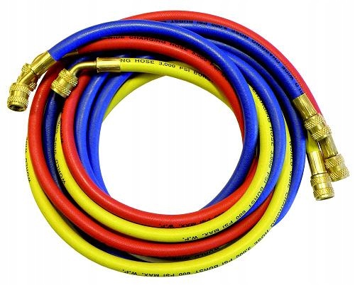 

Wąż serwisowy 90cm 1/4''SAE Shineyear czerwony