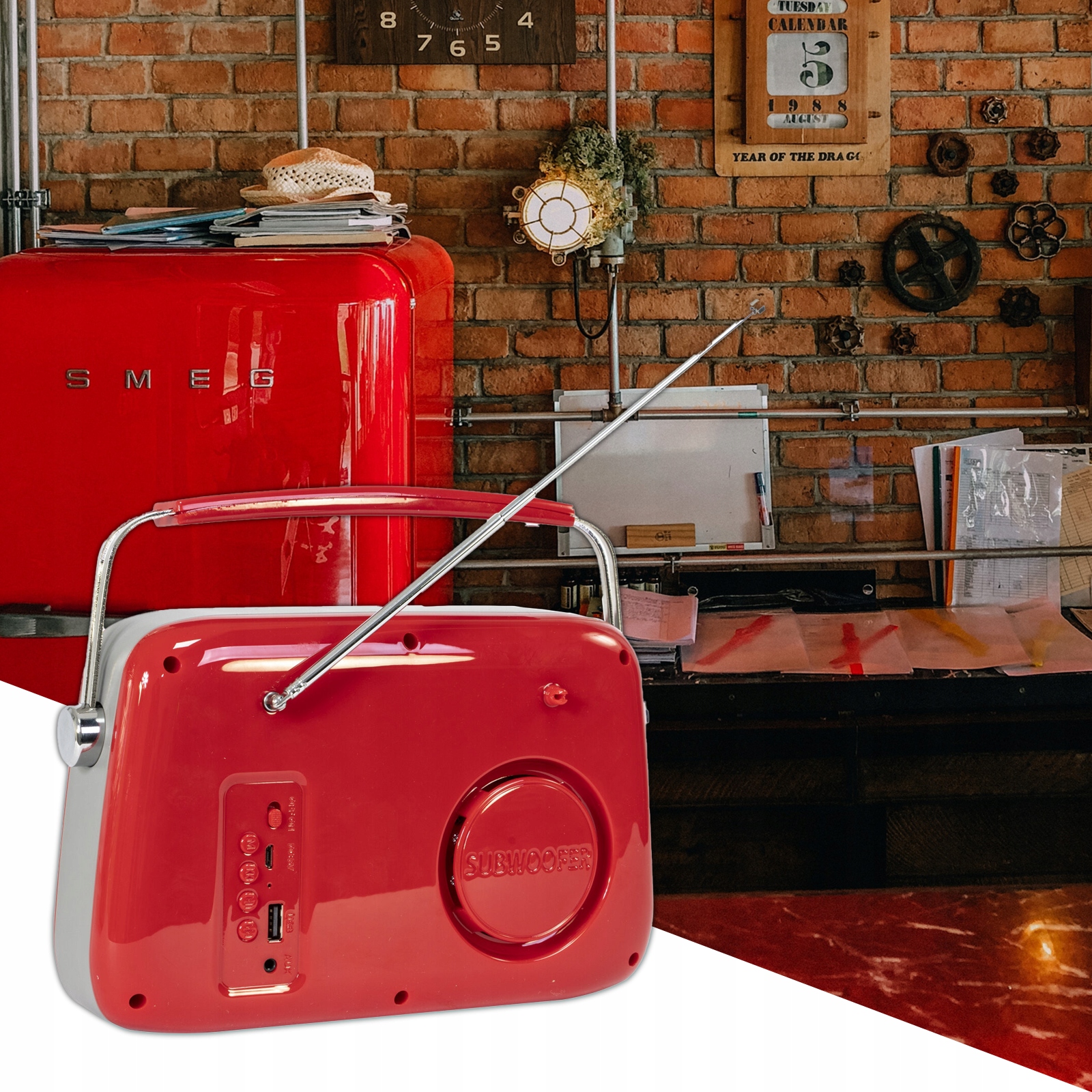 Radio Vintage FM akumulatorowe z Bluetooth USB Funkcje inne