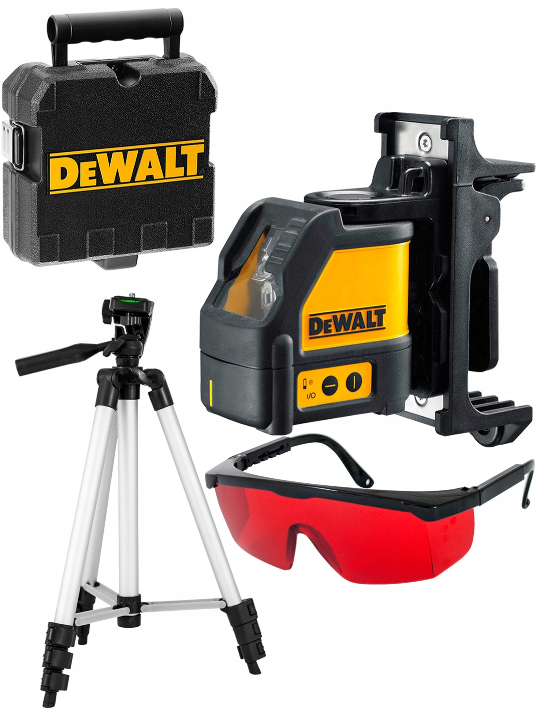 

Laser krzyżowy 15m DeWALT DW088K +statyw +okulary