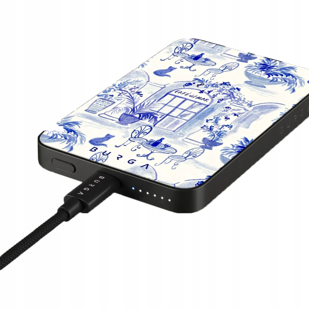Indukčná powerbanka Burga pre MagSafe Qi Usb-c 5000 mAh kábel Usb-c Pd 20 W
