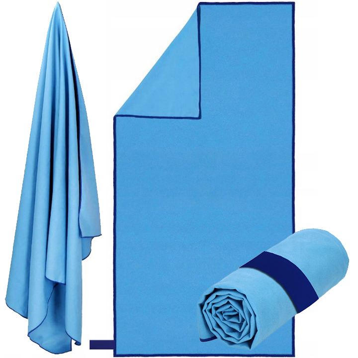 RĘCZNIK PLAŻOWY SZYBKOSCHNĄCY Z GUMKĄ SPORT BASEN FITNESS SIŁOWNIA