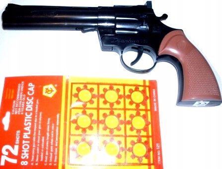 

duży Pistolet Na Kapiszony Rewolwer czarny