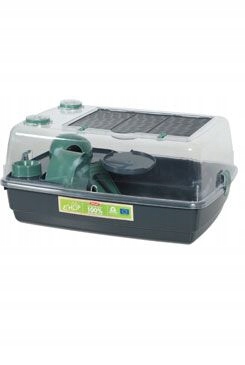 Klec křeček Ehop Vision 55cm šedá/zelená s výb. Zolux