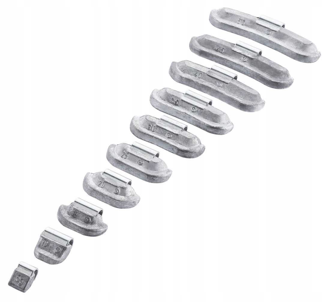 

Ciężarki Nabijane do Felg Stalowych 5-50g 800szt