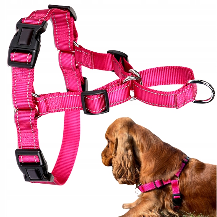 

Szelki dla dużego psa Easy Walk odblask XL róż