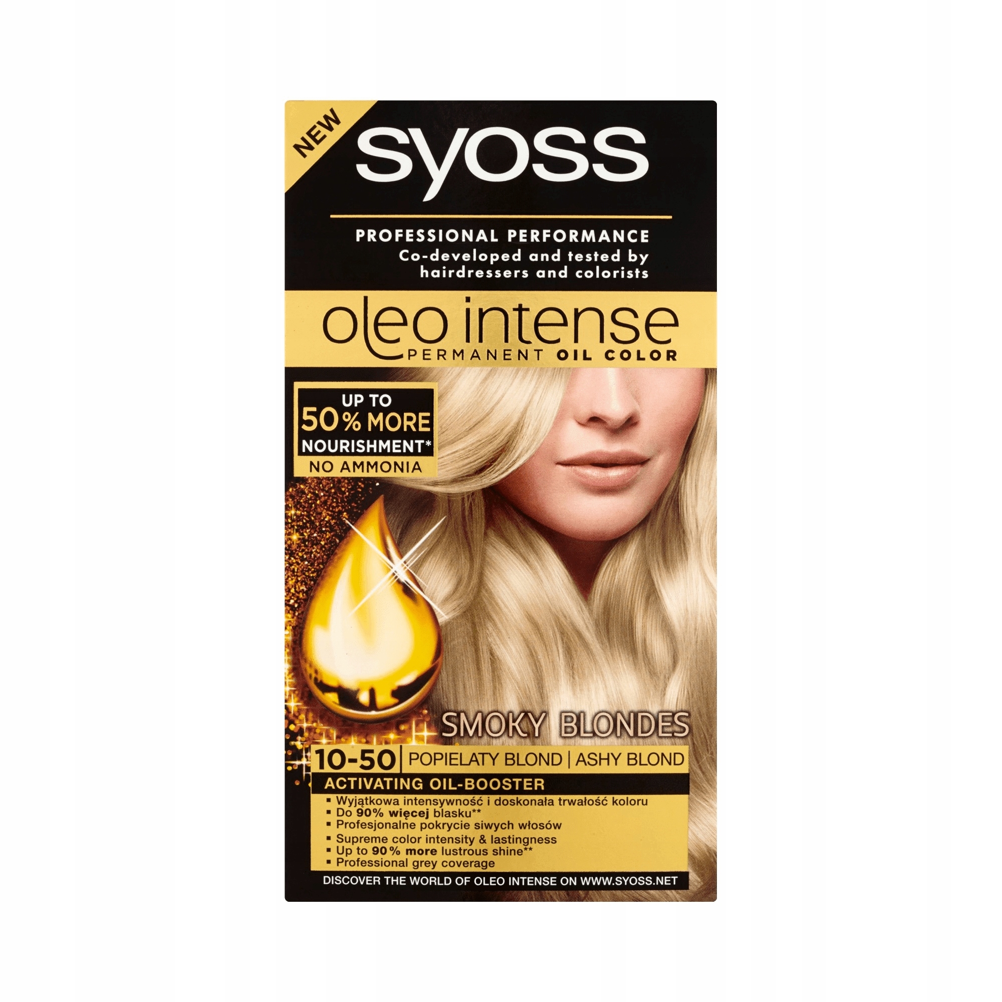 

Syoss Oleo Intense 10-50 popielaty blond