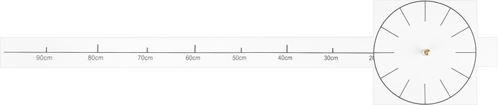 ZEGAR ŚCIENNY NOWOCZESNY DUŻY 70-130 CM ŚCIANĘ NAKLEJANY LUSTRZANY 3D DIY Typ ścienny