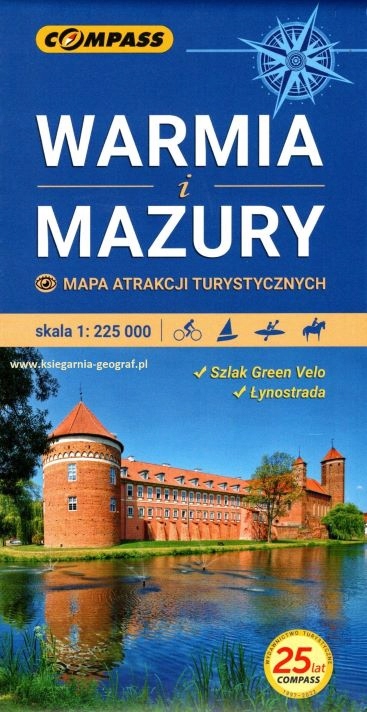 

Mapa atrakcji tur. Warmia i Mazury 1:225 000 w.3