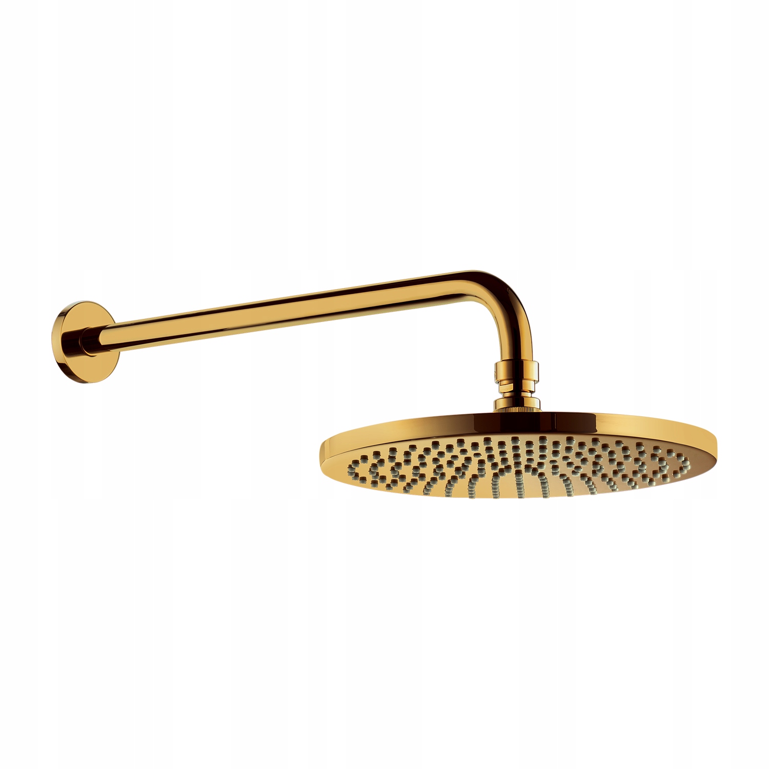 Dažďová Sprcha Slim S Mosadzným Ramenom, 25 CM, Zlatá