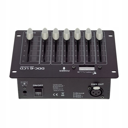 Kontroler sterownik 6-kanałowy Stairville DDC-6 LCD DMX Controller Model DDC-6 LCD