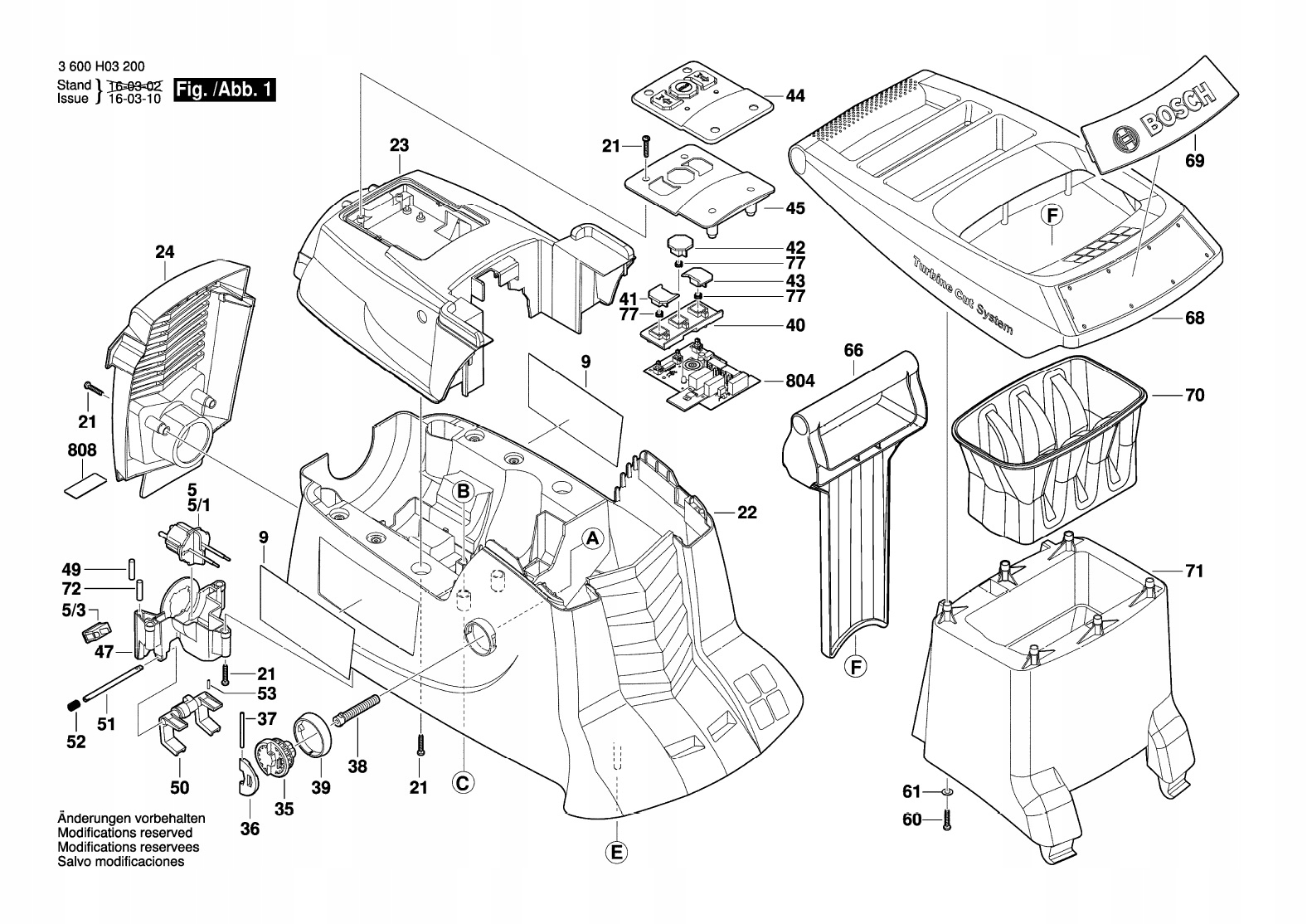 Bosch popychacz do krajarki do gałęzi AXT 23 TC AXT 25 TC 2609002752 Marka Bosch