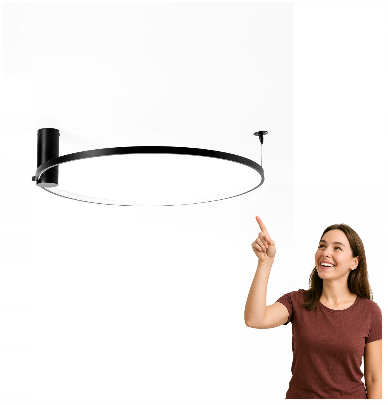 Led stropná lampa 32W Horik 89429-60BK Zuma Line