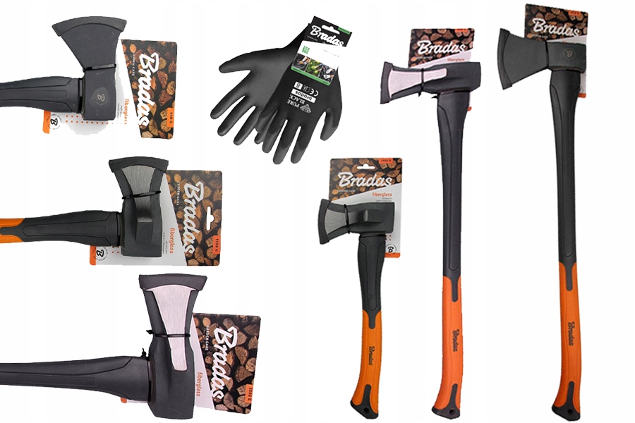 

Zestaw 3 Siekier Profesjonalnych Bradas Fiberglass