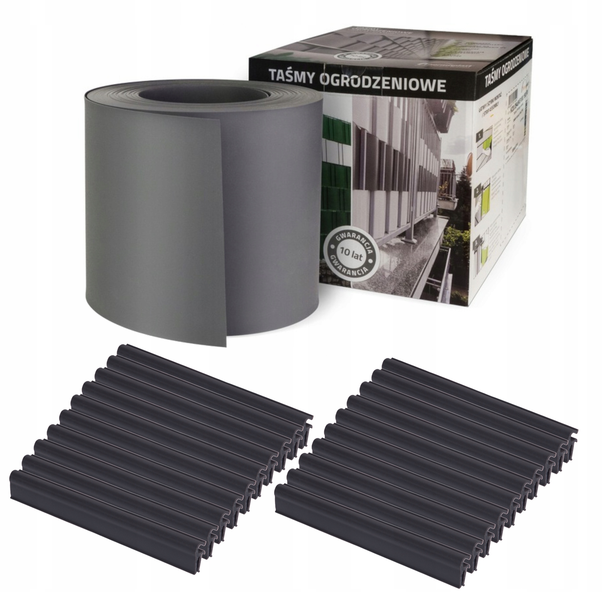 

Thermoplast Taśma ogrodzenia 19cmx26m klipsy antra