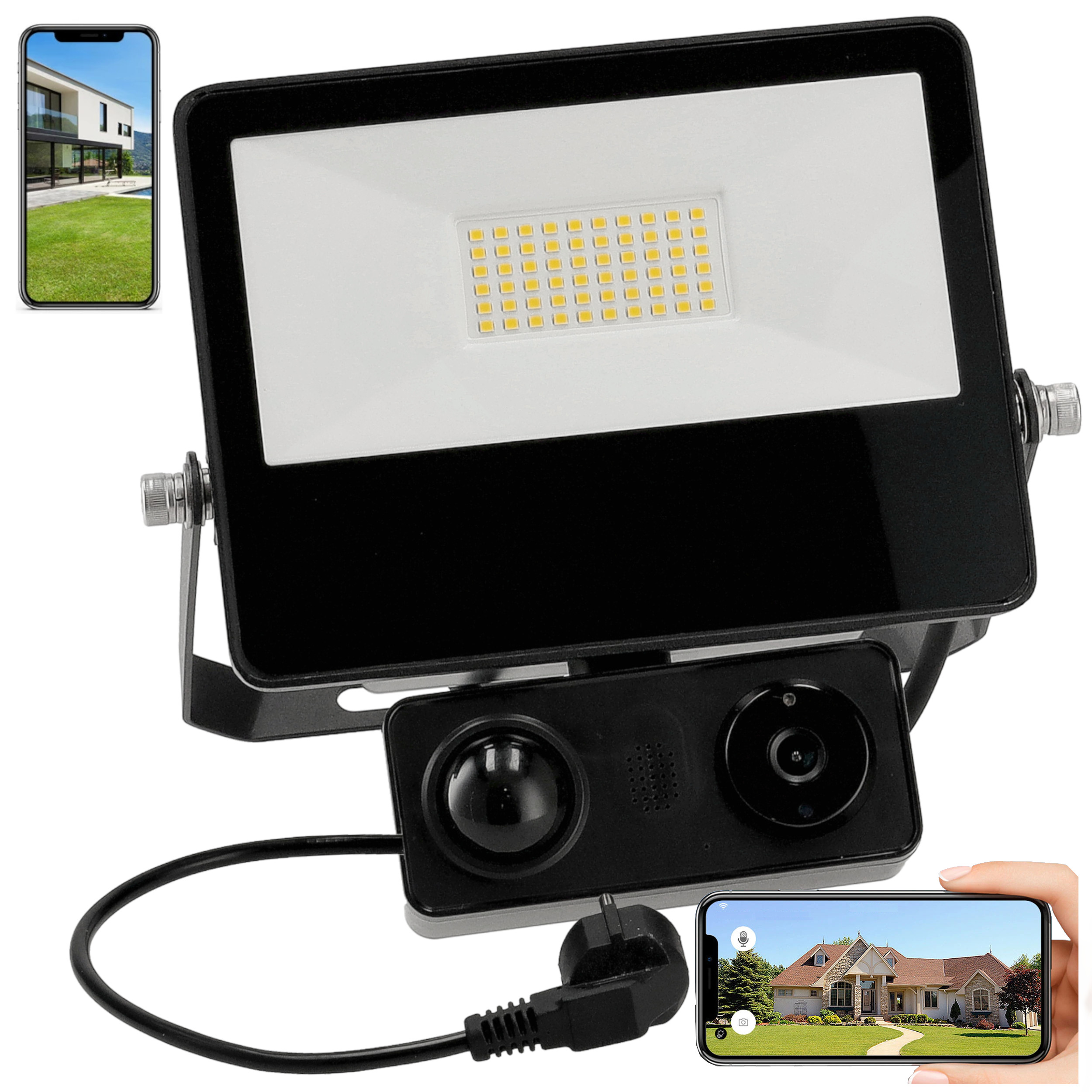 

Halogen Led 50W Z Czujnikiem Pir Kamera 1080P