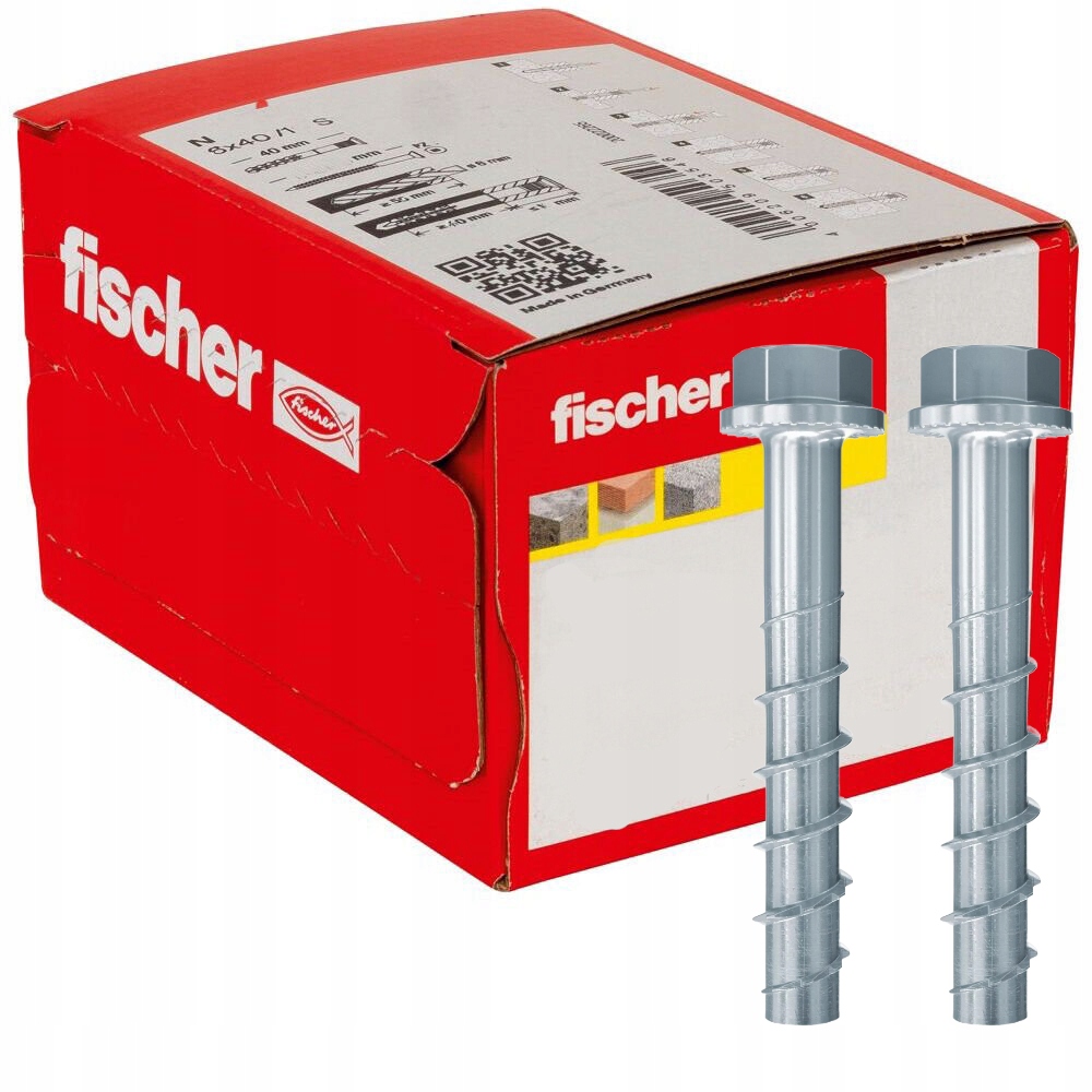 Fischer Skrutka so šesťhrannou hlavou a podložkou UltraCut Fbs II 12x85 20ks