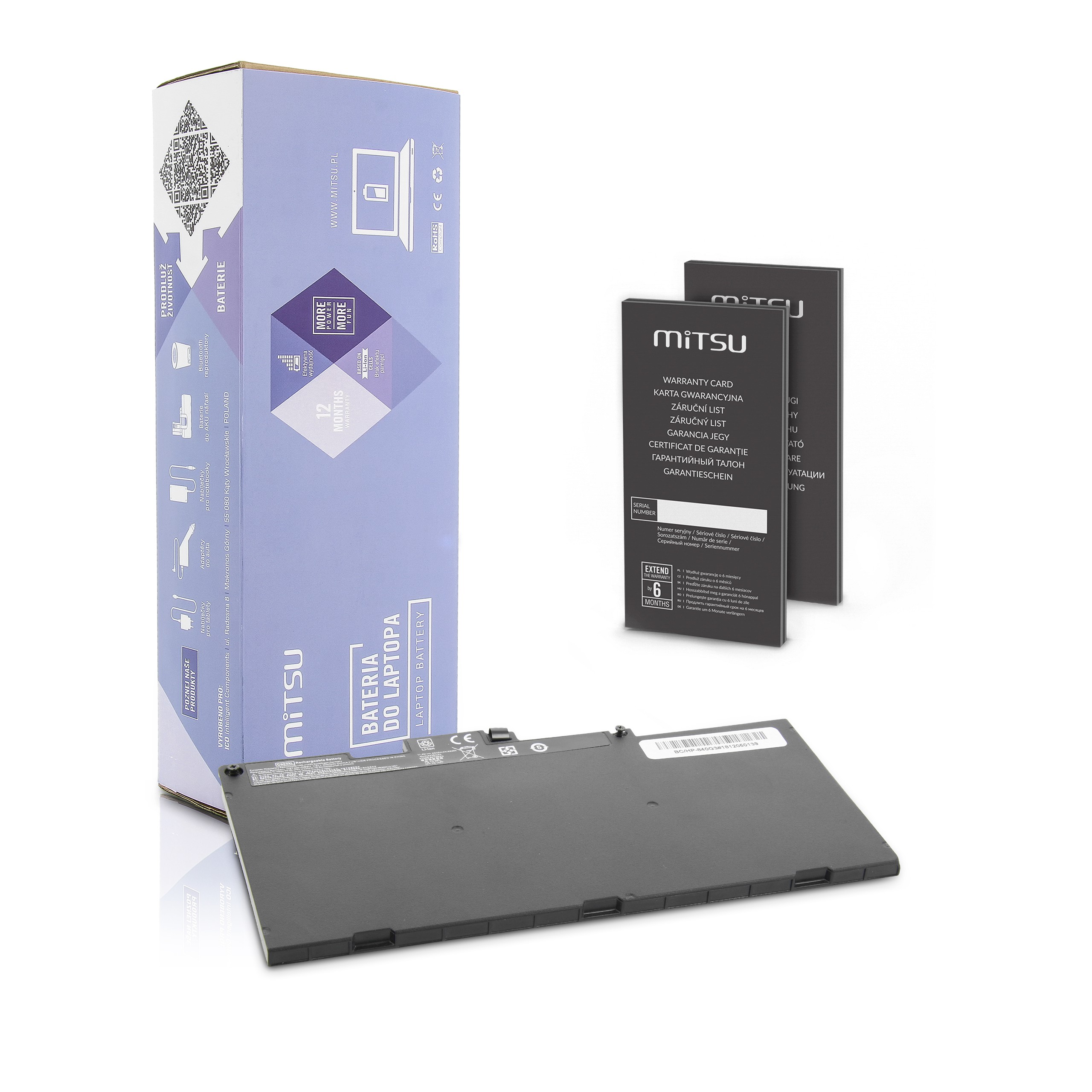 Baterie Mitsu pro Hp EliteBook 840 G3, 850 G3
