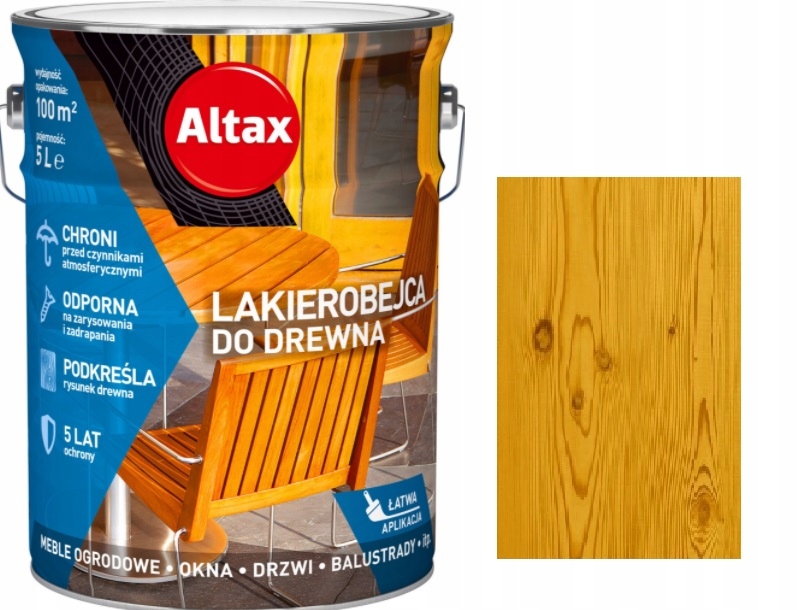 

Altax Lakierobejca Do Drewna Dąb 5L