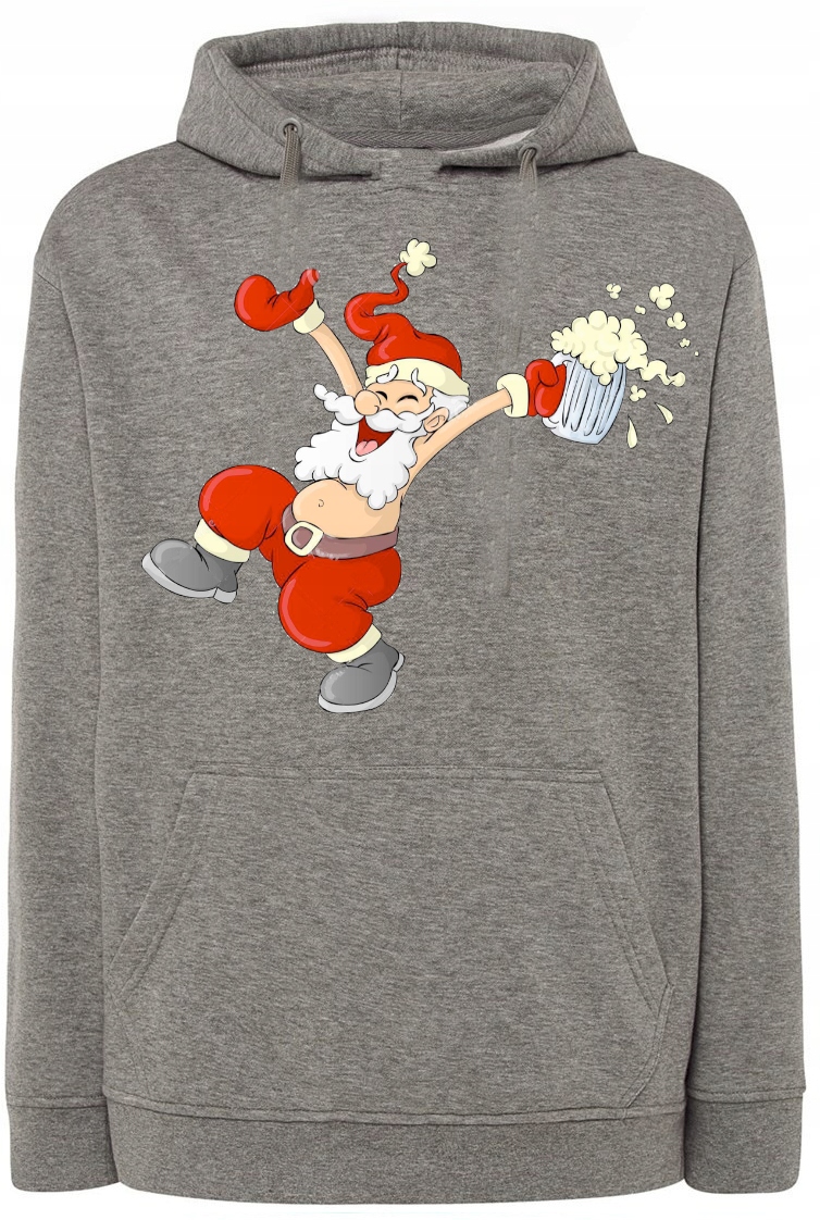 Vánoční Pánská mikina s potiskem Opilý Mikuláš vel. L