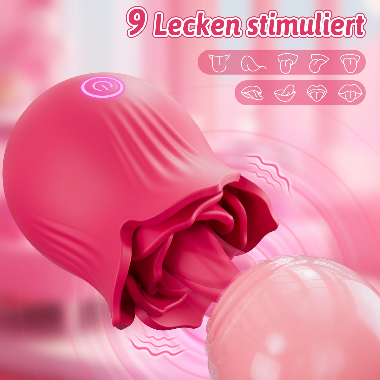 VIBRATOR DLA KOBIET G PUNKT Z 9 TRYBAMI WIBRACJI STYMULATOR KLITORIS — miniatura 2