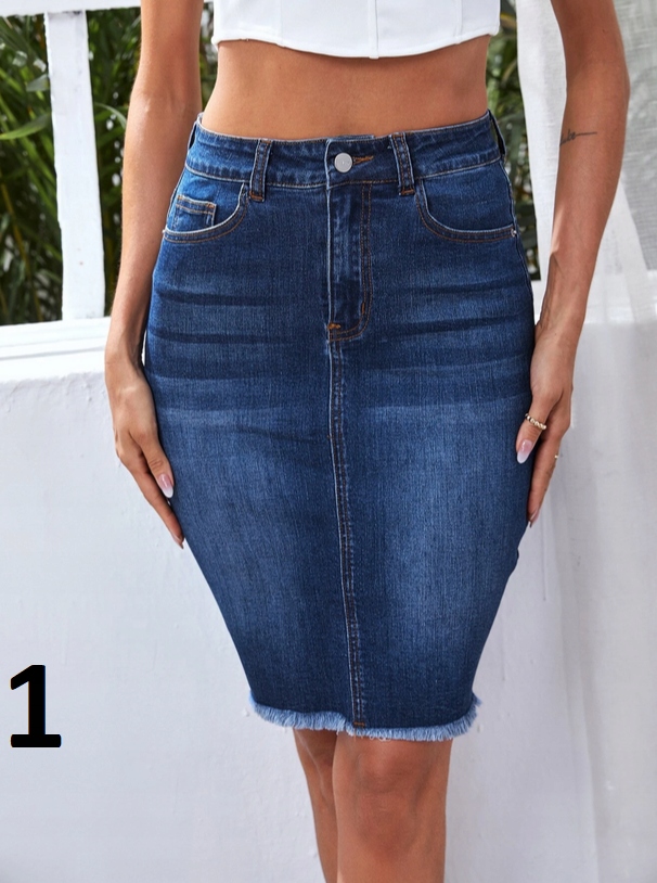 SPÓDNICA JEANSOWA BARDZO ELASTYCZNA WYGODNA JEANS DUŻO KOLORÓW S Marka inna