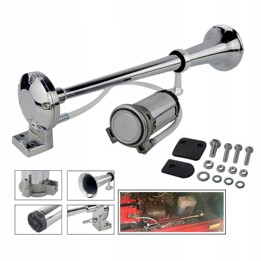 KLAKSON JAK TIR FANFARA Z KOMPRESOREM 12V GŁOŚNA EAN (GTIN) 6918236034376