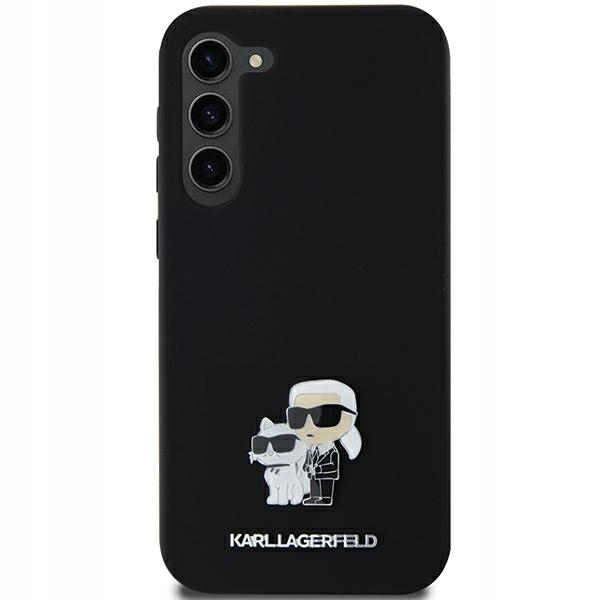 Etui Karl Lagerfeld Silicone Karl&Choupette Metal Pin na Samsung Galaxy