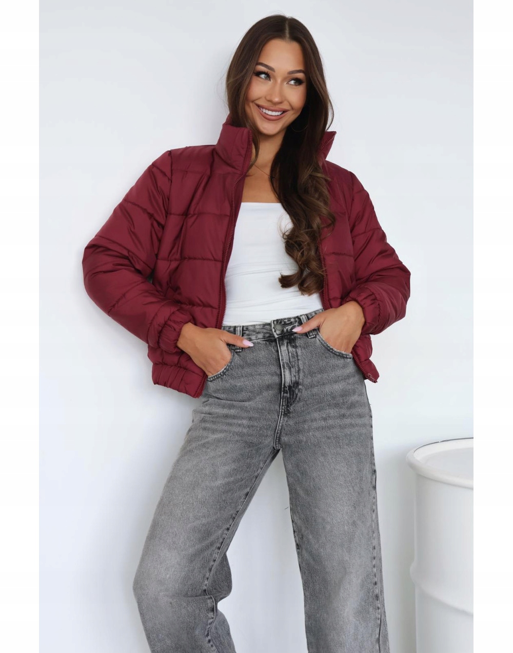 Zimní bunda bomber Bordo 42