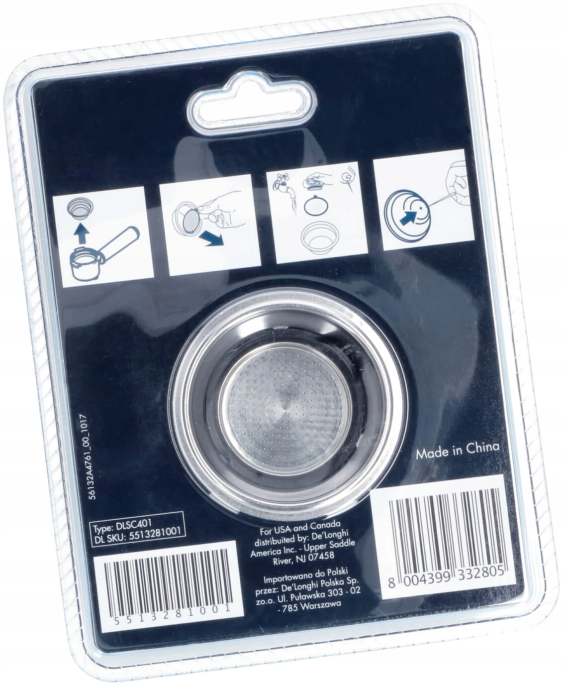 Sitko filtr 2 kawy do ekspresu DeLonghi Oryginał Marka DeLonghi