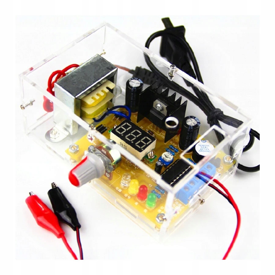 

Zasilacz regulowany LM317 kompletny zestaw Diy