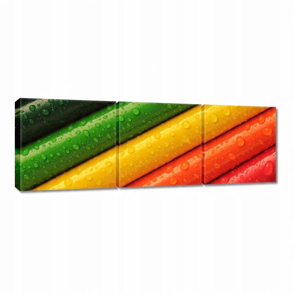 

Obrazy 60x20 Kolorowe kredki Barwy