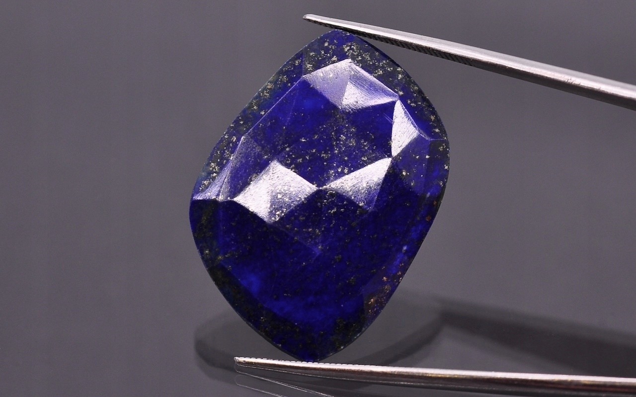 Lapis lazuli rozeta fantazijní 26x20 mm