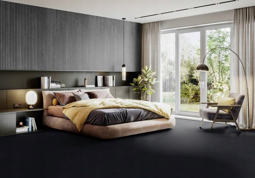 PANELE Winylowe LVT SPC KAMIEŃ Czarne Gerflor Grubość całkowita 1 mm