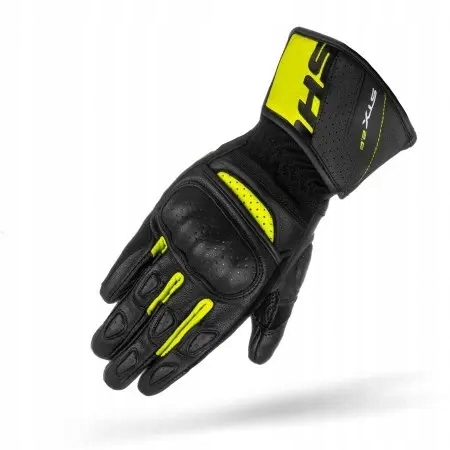 Dlhé kožené motocyklové rukavice Shima Stx 2.0 Men Fluo XL