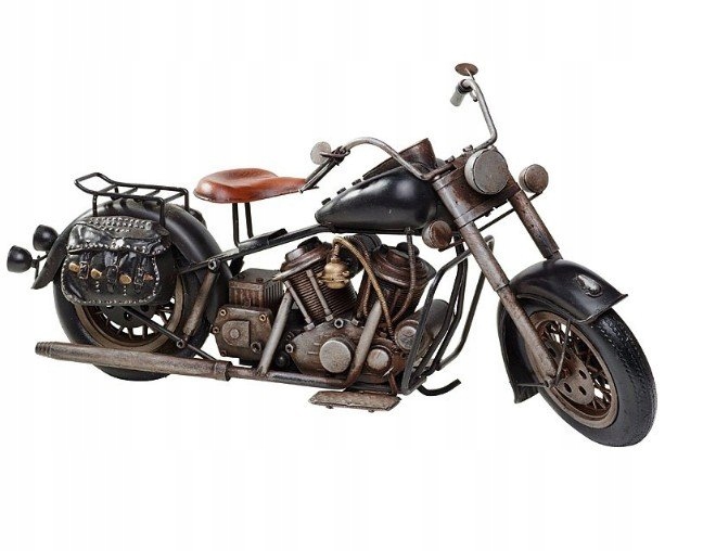Модель мотоцикла ретро велосипед Custom черный
