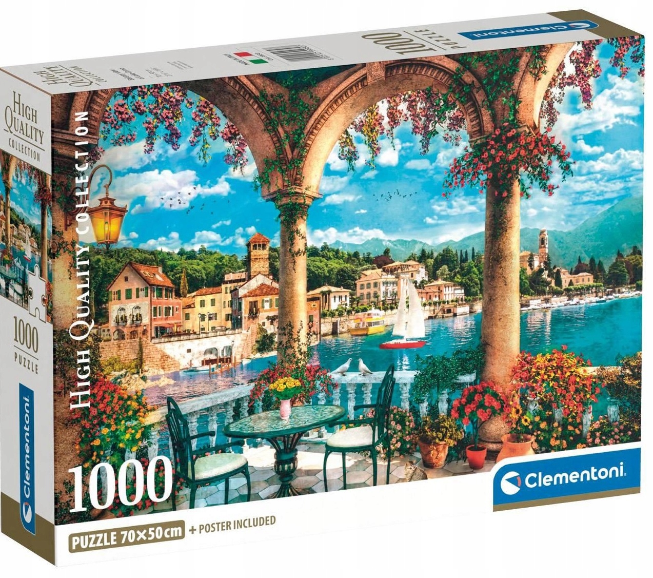 PUZZLE 1000 WIDOK NA JEZIORO COMO CLEMENTONI 39930