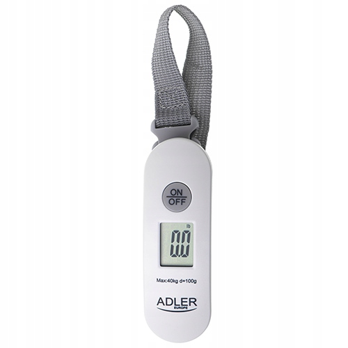 Waga Bagażowa Podróżna Adler AD 8189 40kg Dokładna LCD Kompaktowa