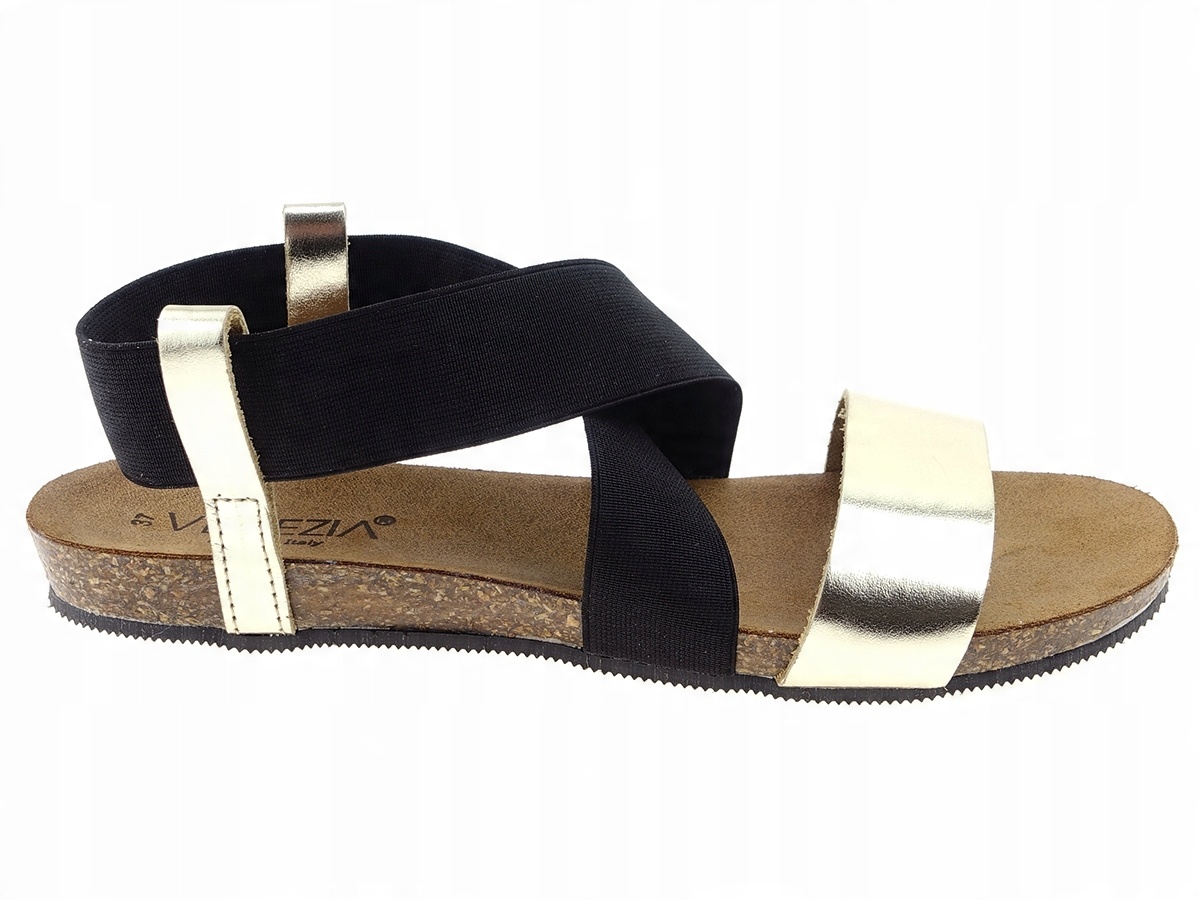 

Venezia buty sandały 665-8550 złoty, czarny New 36