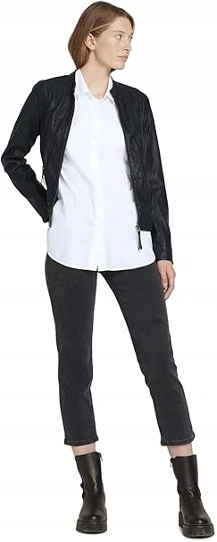 Tom Tailor Černé Úzké Nohavice Džíny S Vysokým Pasem Bavlna 31/28 6FA