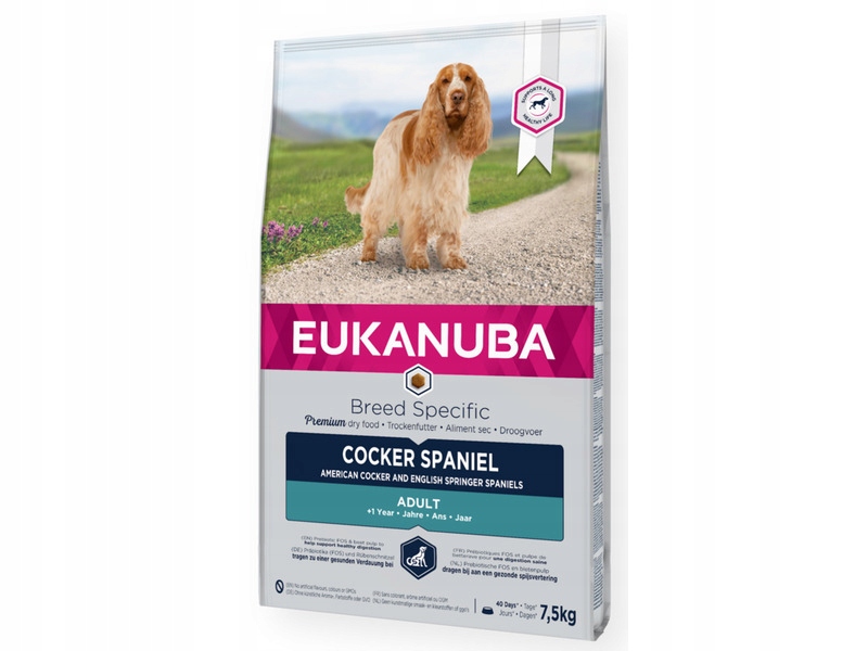 Karma dla psa Eukanuba Cocker Spaniel Kurczak7.5kg