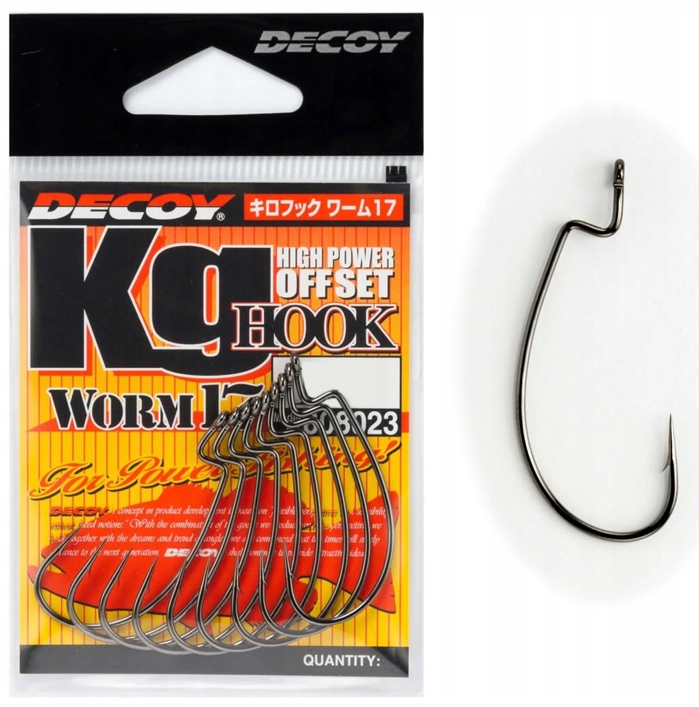 Haki spiningowe Decoy Kg Hook Worm17 rozm #2 op. 9 szt.