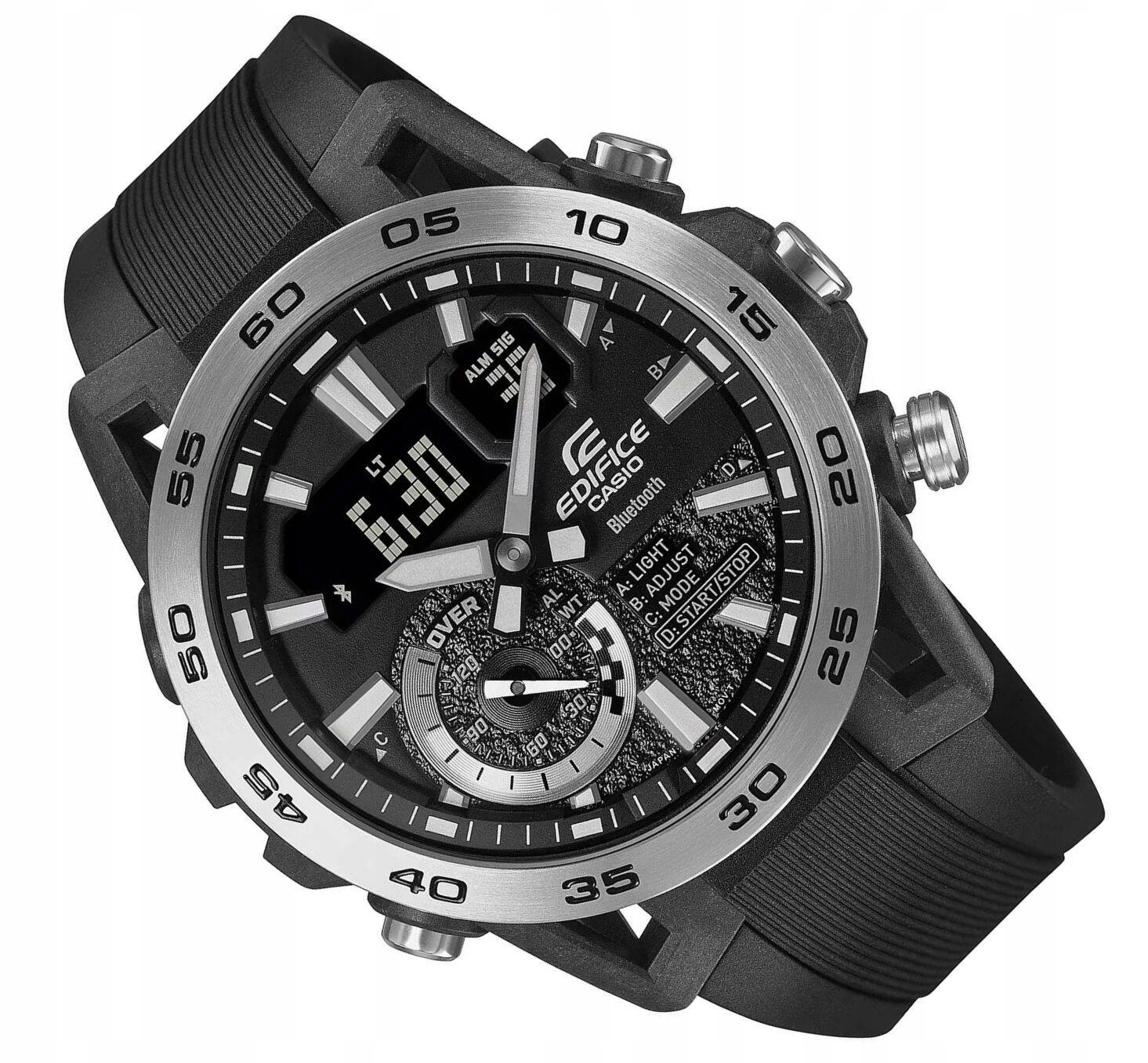 Černé Vodotěsné Pánské Hodinky Casio Edifice Bt WR100 ECB-40P -1AEF