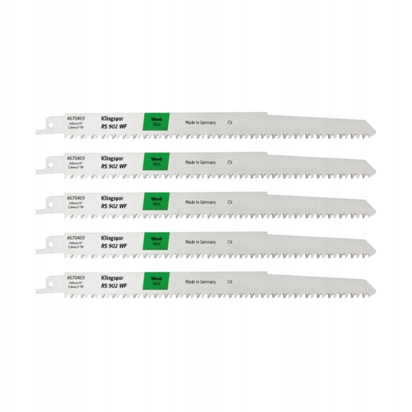 Klingspor Pilový List Pro Pilu Ocasku 240x19x1,2 mm Rs 902 Wf 5ks