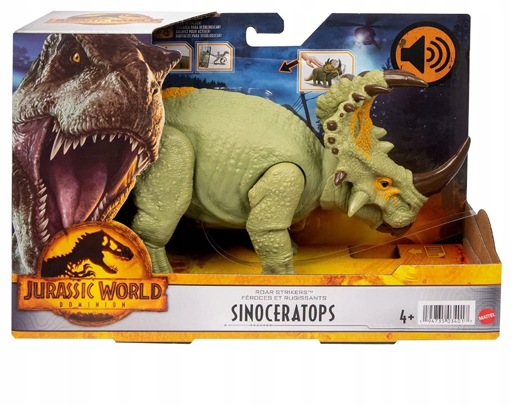 JURASSIC WORLD DINOSAURUS SINOCERATOPS SO ZVUKOM