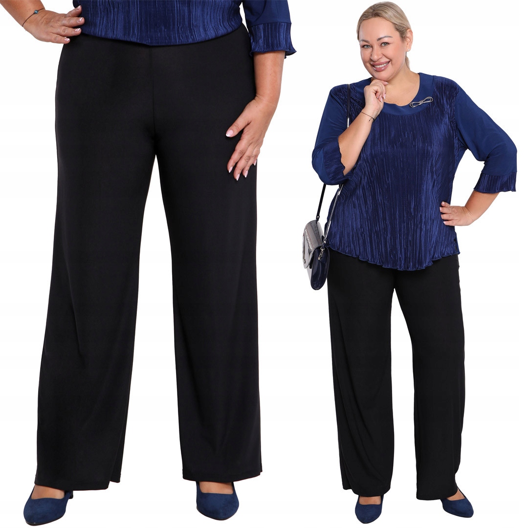 Černé společenské kalhoty 56