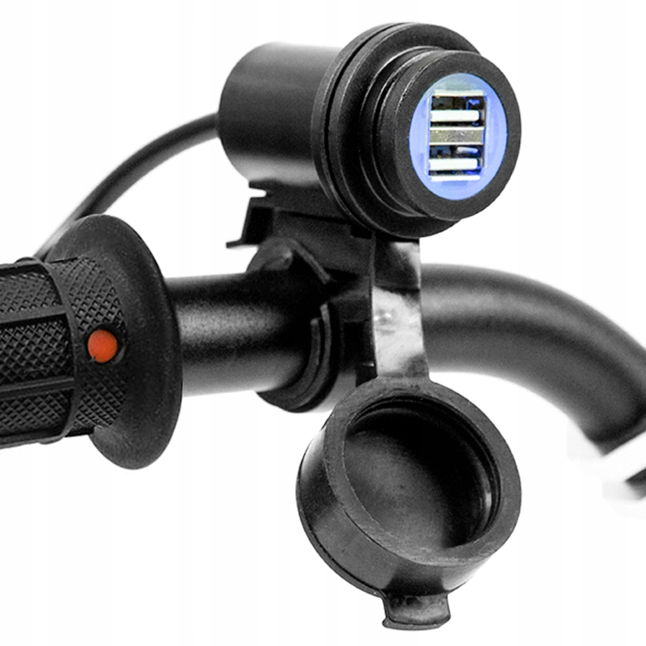 

Gniazdo 2 X Usb 2.1A Do Motocykla Na Kierownicę