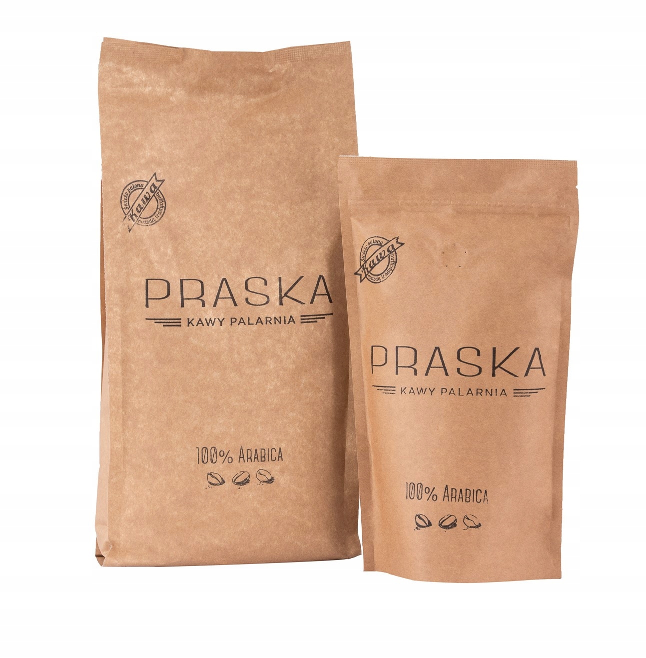 Kawa ziarnista Arabica Praska Kawy Palarnia Praska Czarna 1 kg InterSKLEP